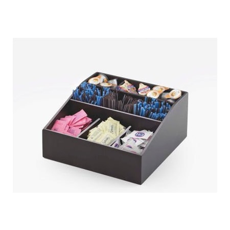 Cal-Mil Cal-Mil 1714-96 Midnight Coffee Condiment Organizer 12"W x 12"D x 5-1/2"H 1714-96